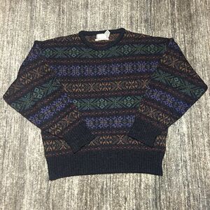 Vintage Christopher Hayes 100% Shetland Wool Men's Crewneck Sweater, XL